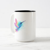 Exotic Rainbow Hummingbird Tweekleurige Koffiemok (Voorkant links)