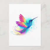 Exotic Rainbow Hummingbird Uitnodiging Briefkaart (Voorkant)