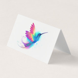 Exotic Rainbow Hummingbird Visitekaartje