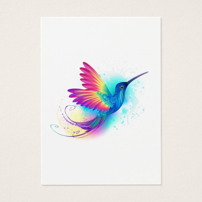 Exotic Rainbow Hummingbird Visitekaartje (Voorkant)