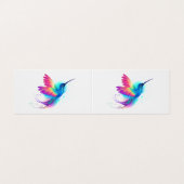 Exotic Rainbow Hummingbird Visitekaartje (Buitenkant ongevouwen)
