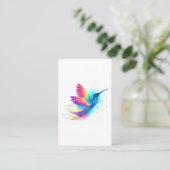 Exotic Rainbow Hummingbird Visitekaartje (Staand voorkant)