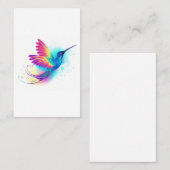 Exotic Rainbow Hummingbird Visitekaartje (Voorkant / Achterkant)