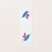 Exotic Rainbow Hummingbird Visitekaartje (Buitenkant ongevouwen)