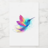 Exotic Rainbow Hummingbird Voedselcontainer Etiket (Enkel label)