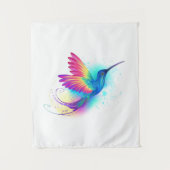 Exotic Rainbow Hummingbird Wandkleed (Voorkant)