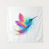 Exotic Rainbow Hummingbird Wandkleed (Voorkant)
