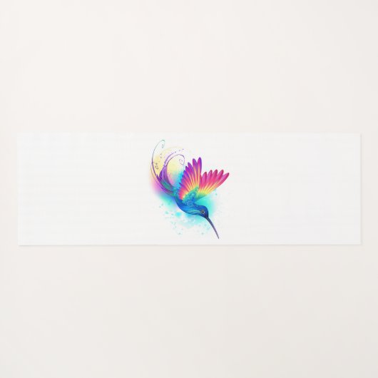 Exotic Rainbow Hummingbird Yogamat (Achterkant (horizontaal))