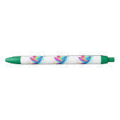 Exotic Rainbow Hummingbird Zwarte Inkt Pen (Voorkant)