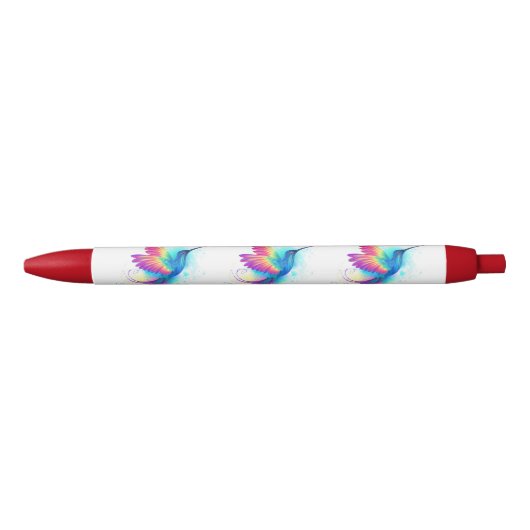Exotic Rainbow Hummingbird Zwarte Inkt Pen (Voorkant)