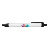 Exotic Rainbow Hummingbird Zwarte Inkt Pen (Bovenkant)