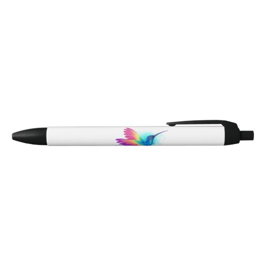 Exotic Rainbow Hummingbird Zwarte Inkt Pen (Bovenkant)