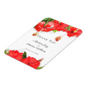 Exotic Red Hibiscus Flower Art Hartelijk dank Magneet (Linkerzijde)