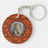Exotic remembrance gift Custom Ranunculus Sleutelhanger (Achterkant)