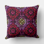 Exotic Rich Red Pattern Sierkussen (Achterkant)