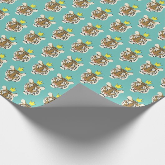 Exotic Royal Tiger Koningin Cadeaupapier (Hoek)