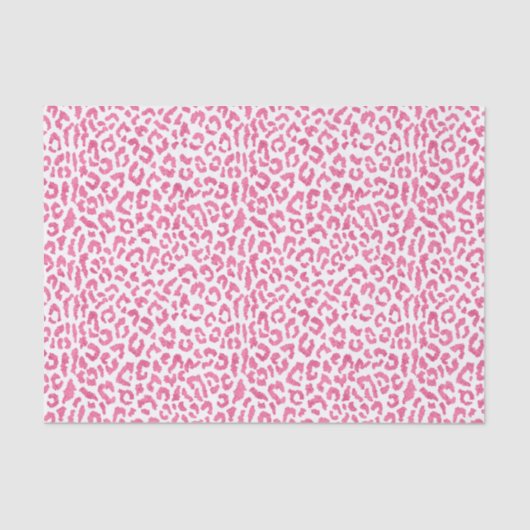 Exotic roze leopard Animal Print Tissuepapier (Voorkant)