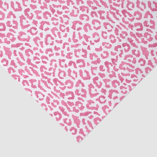 Exotic roze leopard Animal Print Tissuepapier (Detail)