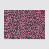 Exotic roze zwarte luipaard - Dierafdrukken Tissuepapier (Voorkant)