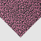 Exotic roze zwarte luipaard - Dierafdrukken Tissuepapier (Detail)