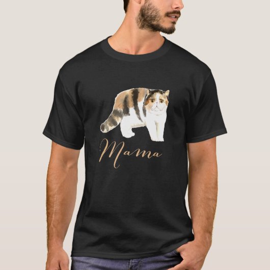 Exotic Shorthair Cat Mama Cat Mama Cat Mama Cadeau T-shirt (Voorkant)