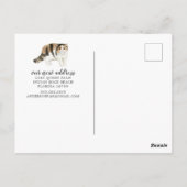 Exotic Shorthair Cat Moving Announcement Briefkaar Briefkaart (Achterkant)
