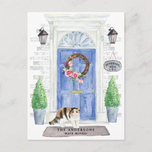 Exotic Shorthair Cat Moving Announcement Briefkaar Briefkaart