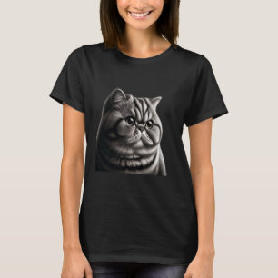 Exotic Shorthair Kat T-shirt - Kunst voor mollige