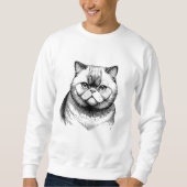 Exotic Shorthair Sketch Men's Sweatshirt (Voorkant)