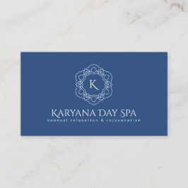 Exotic Spa Deep Cyan Ocean Masseuse Professional Visitekaartje