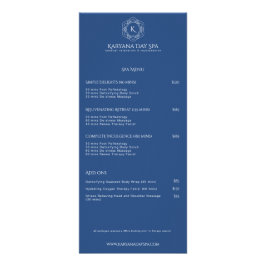 Exotic Spa Deep Cyan Wellness Massage Professional Reclamekaart