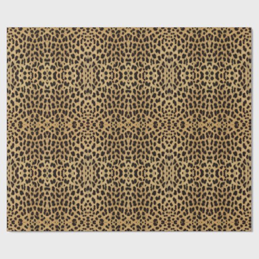 Exotic Spotted Leopard Animal Print Cadeaupapier (Vlak)
