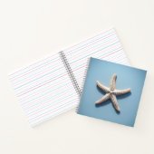 Exotic Starfish with Blue Background Notitieboek (Binnen)