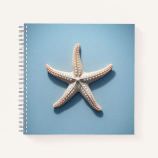 Exotic Starfish with Blue Background Notitieboek