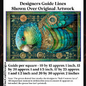 Exotic Steampunk Blue Green Parrot DX7L Decoupage Tissuepapier