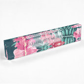 Exotic Summer Floral Monogram Naambordje