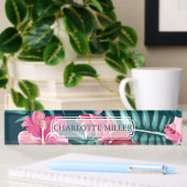 Exotic Summer Floral Monogram Naambordje