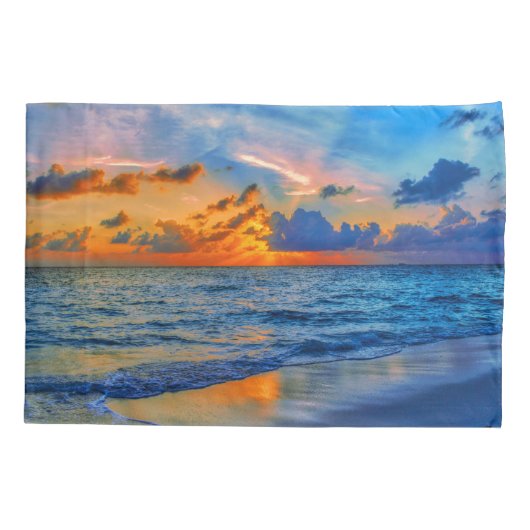 Exotic Sunset Beach Zee Kussensloop (Achterkant)