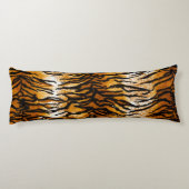 Exotic Tan & Gold Tiger Print Body Pillow Lichaamskussen (Achterkant)