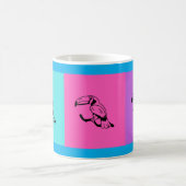 Exotic Toucan Illustration Multi-Color Coffee Mug Koffiemok (Center)