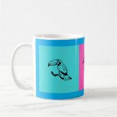 Exotic Toucan Illustration Multi-Color Coffee Mug Koffiemok (Links)
