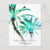 *~* Exotic Travel AP25 Abstracte Palm Tree Art Briefkaart (Voorkant)