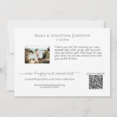 *~* Exotic Tropical Beach Painting AR7 Weddenschap Bedankkaart (Achterkant)