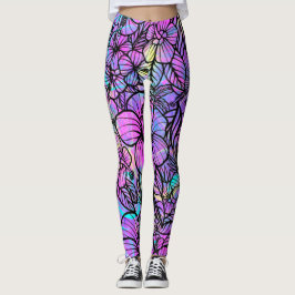 Exotic Tropical Fest Pattern Leggings