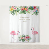 Exotic Tropical Floral Birthday Photo Booth Prop Wandkleed (Voorkant)
