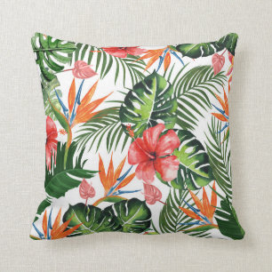 Exotic Tropical Greenery Pattern Sierkussen