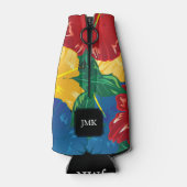 Exotic Tropical Hibiscus - Monogram Flesjeskoeler (Achterkant)