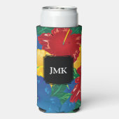 Exotic Tropical Hibiscus - Monogram Seltzer Blikjeskoeler (Seltzer Achterkant)
