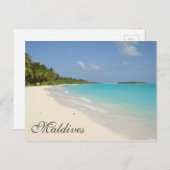 Exotic Tropical Island Maldives Beach Briefkaart (Voorkant / Achterkant)
