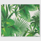 Exotic tropical natural green leaves composition o cadeaupapier (Vlak)